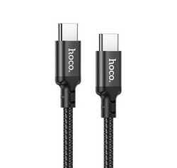 Дата-кабель Hoco X14 Double speed 60W charging data cable for Type-C to Type-C (1.0 м) Черный