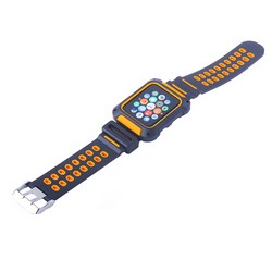 Ремешок COTECi W31 PC&amp;Silicone Band Suit (WH5252-BO) для Apple Watch 42мм Черно-Оранжевый