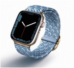 Ремешок плетеный Uniq ASPEN DE для Apple Watch 41/40/38, цвет голубой (41MM-ASPDECBLU)