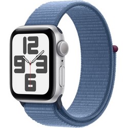 Apple Watch SE 2023 GPS 40mm Silver Aluminium Sport Loop (серебристый/синий)