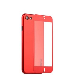 Чехол-накладка супертонкая Coblue Slim Series PP Case &amp; Glass (2в1) для iPhone SE (2020г.)/ 8/ 7 (4.7) Красный