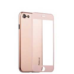 Чехол-накладка супертонкая Coblue Slim Series PP Case &amp; Glass (2в1) для iPhone SE (2020г.)/ 8/ 7 (4.7) Розовый