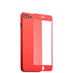 Чехол-накладка супертонкая Coblue Slim Series PP Case &amp; Glass (2в1) для iPhone 8 Plus/ 7 Plus (5.5&quot;) Красный