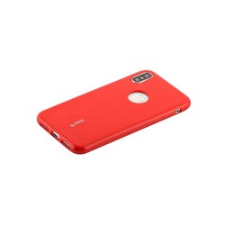 Чехол-накладка силиконовый Cherry матовый 0.4mm &amp; пленка для iPhone XS/ X (5.8&quot;) Красный