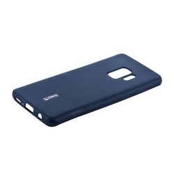 Чехол-накладка силиконовый Cherry матовый 0.4mm &amp; пленка для Samsung Galaxy S9 Синий