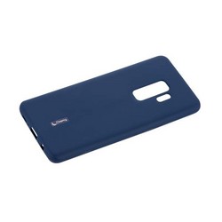Чехол-накладка силиконовый Cherry матовый 0.4mm &amp; пленка для Samsung Galaxy S9 Plus Синий