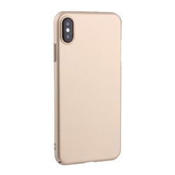 Чехол-накладка пластик Soft touch Deppa Air Case D-83364 для iPhone XS Max (6.5&quot;) 1мм Золотистый