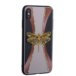 Накладка силиконовая TOTU Dancing Dragonfly Series -020 для iPhone XS Max (6.5&quot;) Стрекоза Gold