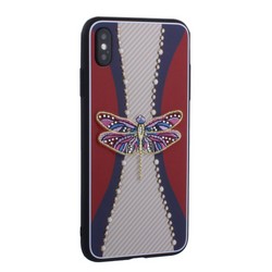 Накладка силиконовая TOTU Dancing Dragonfly Series -020 для iPhone XS Max (6.5&quot;) Стрекоза Purple