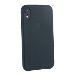 Чехол-накладка кожаная Leather Case для iPhone XR (6.1&quot;) Forest Green Темно-зеленый