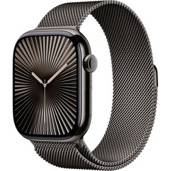 Apple Watch Series 10 GPS + Cellular 46mm Slate Titanium Milanese Loop