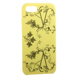 Чехол-накладка силиконовый Silicone Cover для iPhone SE (2020г.)/ 8/ 7 (4.7&quot;) Узор Желтый