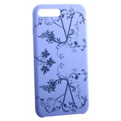 Чехол-накладка силиконовый Silicone Cover для iPhone 8 Plus/ 7 Plus (5.5&quot;) Узор Сиреневый