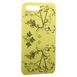 Чехол-накладка силиконовый Silicone Cover для iPhone 8 Plus/ 7 Plus (5.5&quot;) Узор Желтый