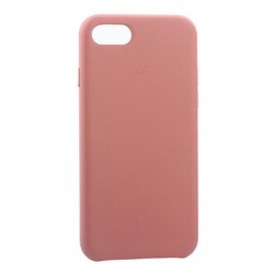 Чехол-накладка кожаная Leather Case для iPhone SE (2020г.)/ 8/ 7 (4.7&quot;) Pink - Розовый