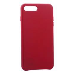 Чехол-накладка кожаная Leather Case для iPhone 8 Plus/ 7 Plus (5.5&quot;) Pink fuchsia -Малиновый