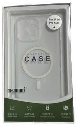 Чехол пластиковый супертонкий Memumi Super slim Magnetic для iPhone 16 (6.1") 0,3mm Clear