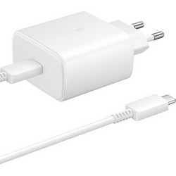 Сетевое зарядное устройство Samsung EP-TA845 45W Type-C White с кабелем