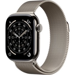 Apple Watch Series 11, 42 mm, Natural Titanium Milanese Loop