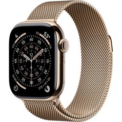Apple Watch Series 11, 42 mm, Gold Titanium Milanese Loop