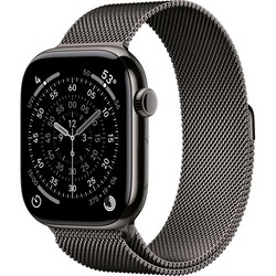 Apple Watch Series 11, 46 mm, S-M/M-L Slate Titanium Milanese Loop
