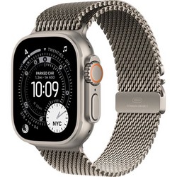 Apple Watch Ultra 3, 49 mm, S/M/L Natural Titanium Milanese Loop