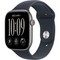 Apple Watch Series 12 46mm GPS Space Gray Aluminum Case with Navy Blue Sport Band SM/ML - фото 105249