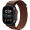 Apple Watch Ultra 4 49mm GPS + Cellular Black Titanium Case with Burgundy Alpine Loop S/M/L - фото 105296