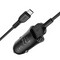 Разделитель автомобильный Hoco Z39 Farsighted dual port QC3.0 Car charger с кабелем MicroUSB (2USB: 3.6V-6.5V & 3A 18W) Черный - фото 54486