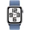 Apple Watch SE 2023 GPS 40mm Silver Aluminium Sport Loop (серебристый/синий) - фото 57378