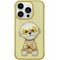 Чехол силиконовый Nimmy Friends Cool glasses series/ Little rich women для iPhone 15 Pro Max (6.7") Желтый - фото 63334