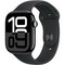 Apple Watch Series 10 GPS 46mm Jet Black Aluminum S/M/L Black Sport Band - фото 63425