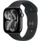 Apple Watch Series 11, 46 mm, Jet Black Aluminium Black Sport Band SM/ML - фото 83324