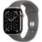 Apple Watch Series 11, 46 mm, Natural Titanium Stone Gray Sport Band SM/ML - фото 84270